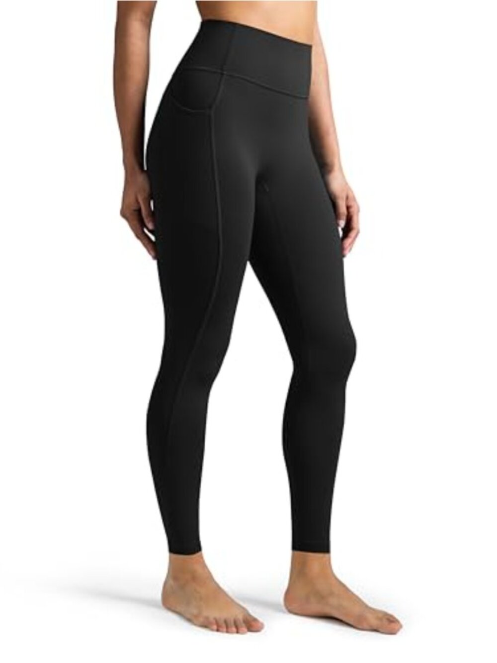 Dreamlux No Front Seam Leggings High Waisted with Pockets Yoga Pants Petite